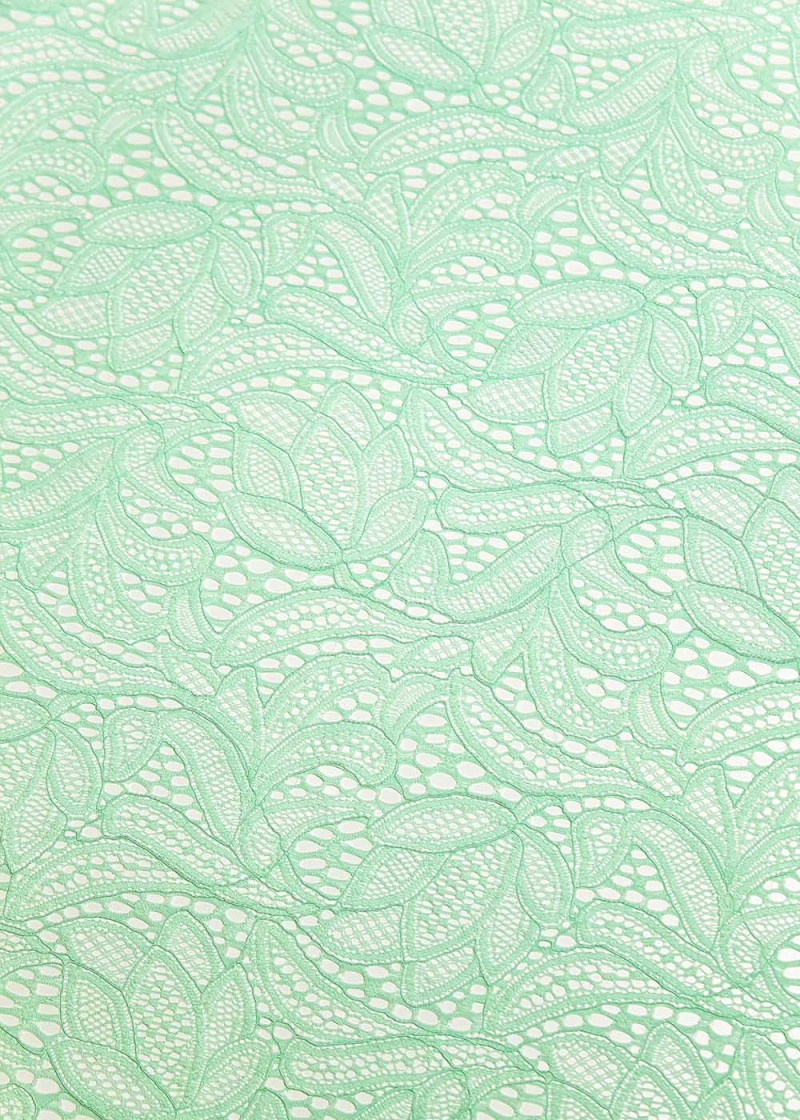 Stretch lace SANDRA 60%polyamide, 40%elastane, mint, 1.5m