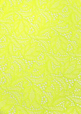 Stretch lace SANDRA 60%polyamide, 40%elastane, ultra lemon, 1.4m