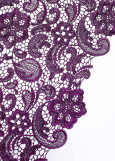 Guipure lace ABBY 100%polyester, fuchsia, 1.2m