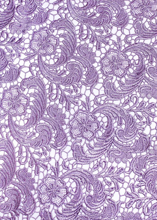 Guipure lace ABBY 100%polyester, currant, 1.2m