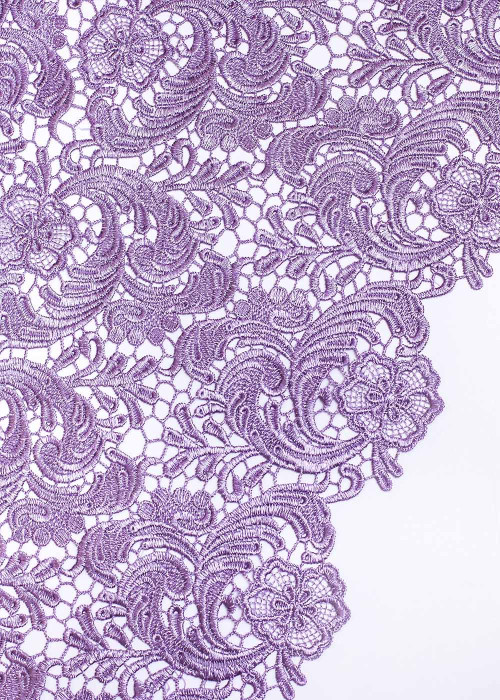 Guipure lace ABBY 100%polyester, currant, 1.2m