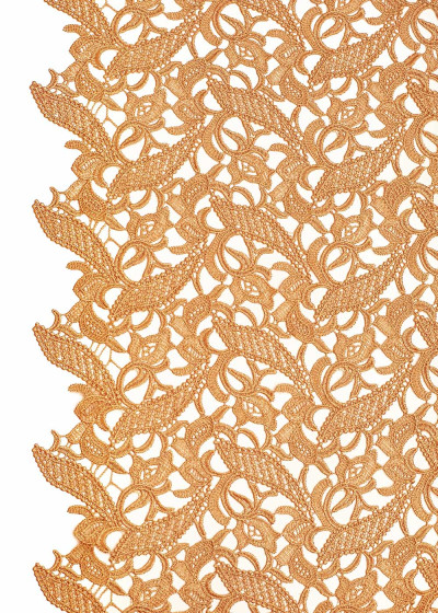 Guipure lace BARBARA 100%polyester, peach, 1.2m