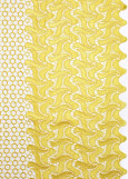 Guipure lace GRETTA 100%polyester, yellow, 1.25m