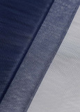 Semi stiff tulle 100%nylon, french navy, 1.5m