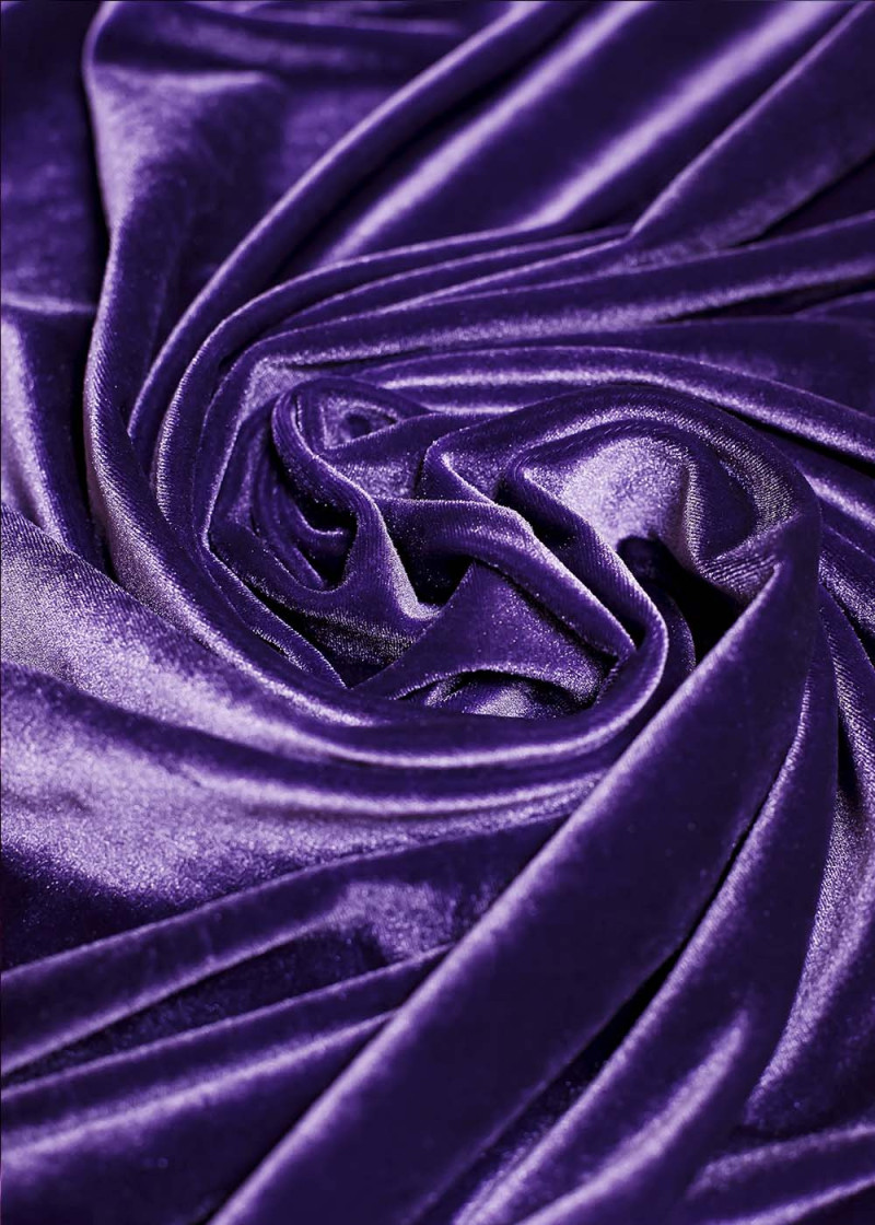 Smooth velvet 90%polyamide, 10%elastane, dark violet, 1.6m