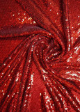 Sequin on net CAROLINE 60%polyamide, 40%elastane, red, 1.2m