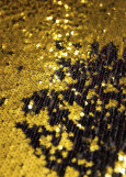 Sequin on net CAROLINE 60%polyamide, 40%elastane, gold, 1.2m