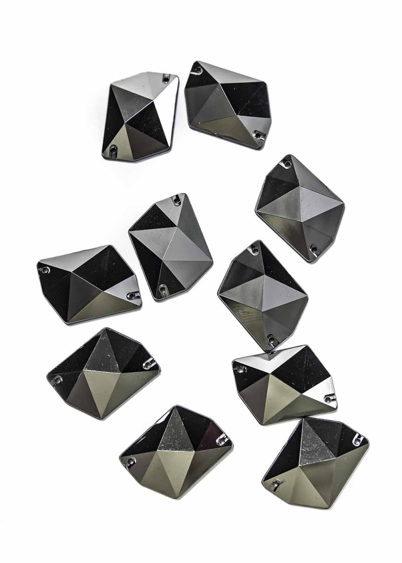 Sew on acrylic rhinestone Elizabeth COSMIC 20 Jet Hematite