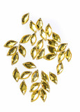 Sew on acrylic rhinestone Elizabeth LEAF 20 Light Topaz