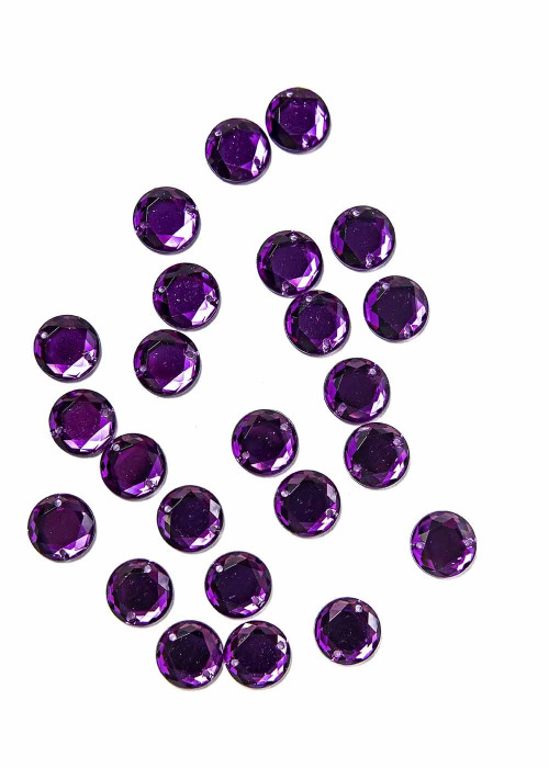 Sew on acrylic rhinestone Elizabeth ROUND 12 Jet