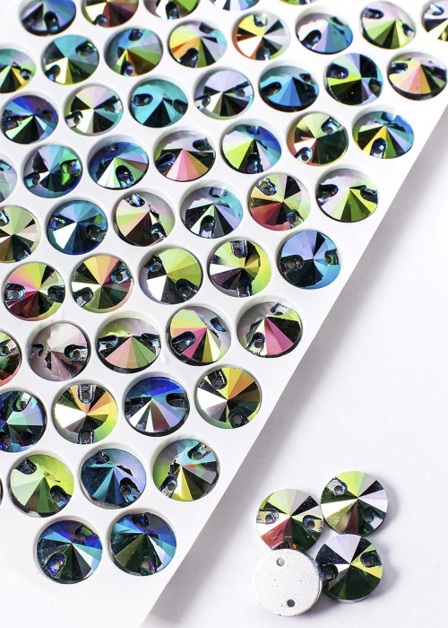 Sew on rhinestones Elizabeth RIVOLI 10 Jet