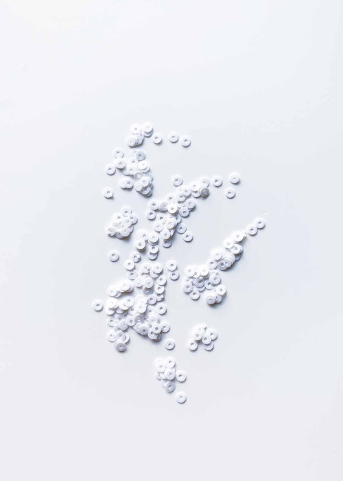 Matte Paillettes white, 3