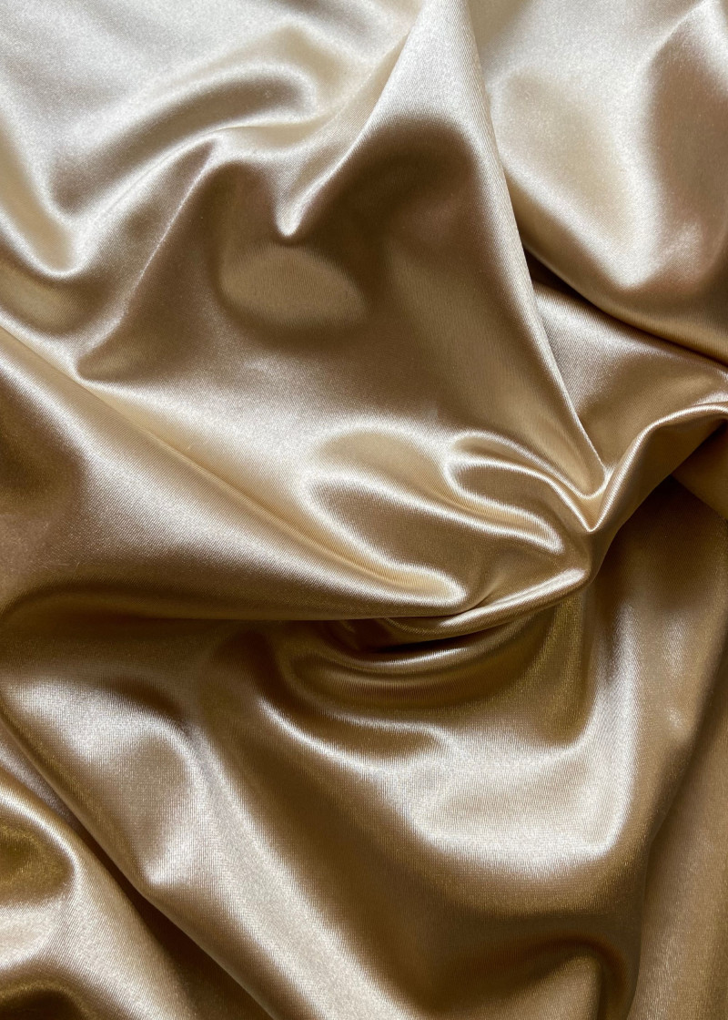 Biflex satin 100%polyamide, gold, 1.6m