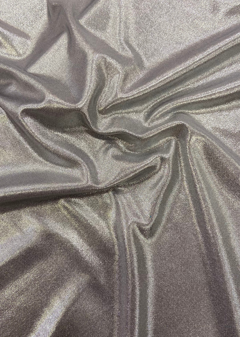 Lycra Metallic Antique 90%polyamide, 10%elastane, Silver, 1.5m