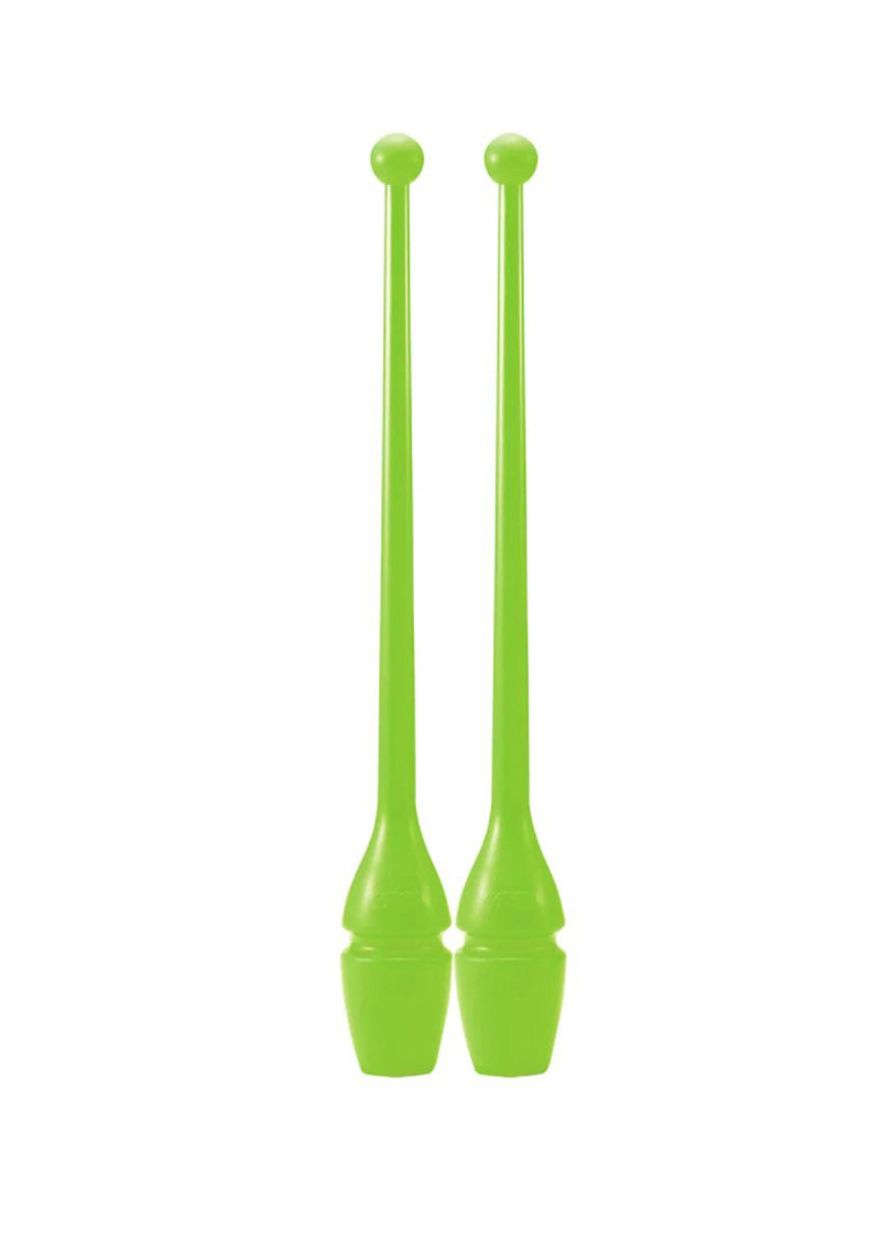 Clubs for gymnastics SASAKI NEW FIG M-34H, 44cm rubber, Luminous Green (LMG), 44cm, 150g