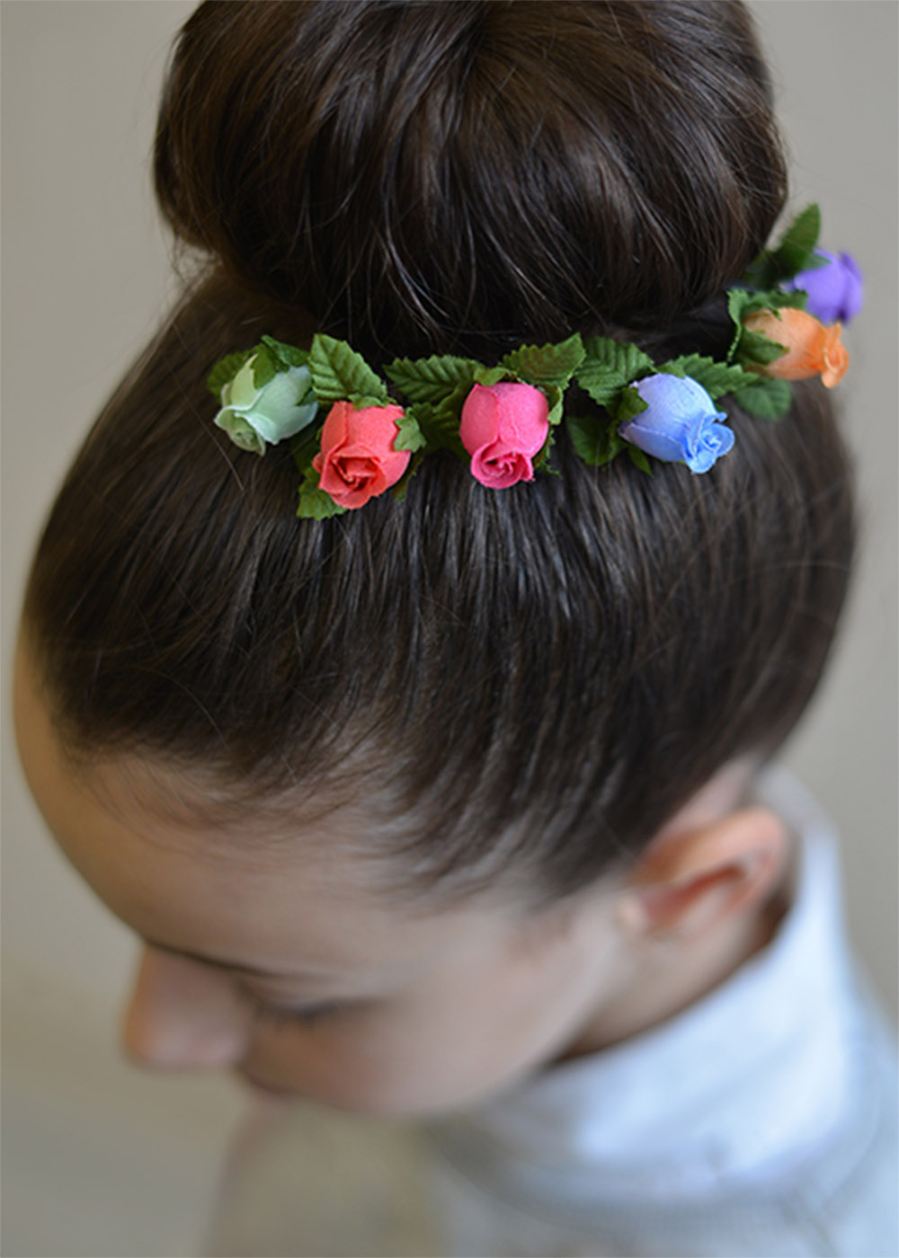 Hairpin with rose